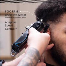 Wahl Senior 2.0 Cord/Cordless Hair Clipper with 8000 RPM Adaptive Speed Motor, DLC High‑Carbon Steel Blade, Click/Free‑Flow Taper Lever, 7 Premium Guide Combs & Power Station