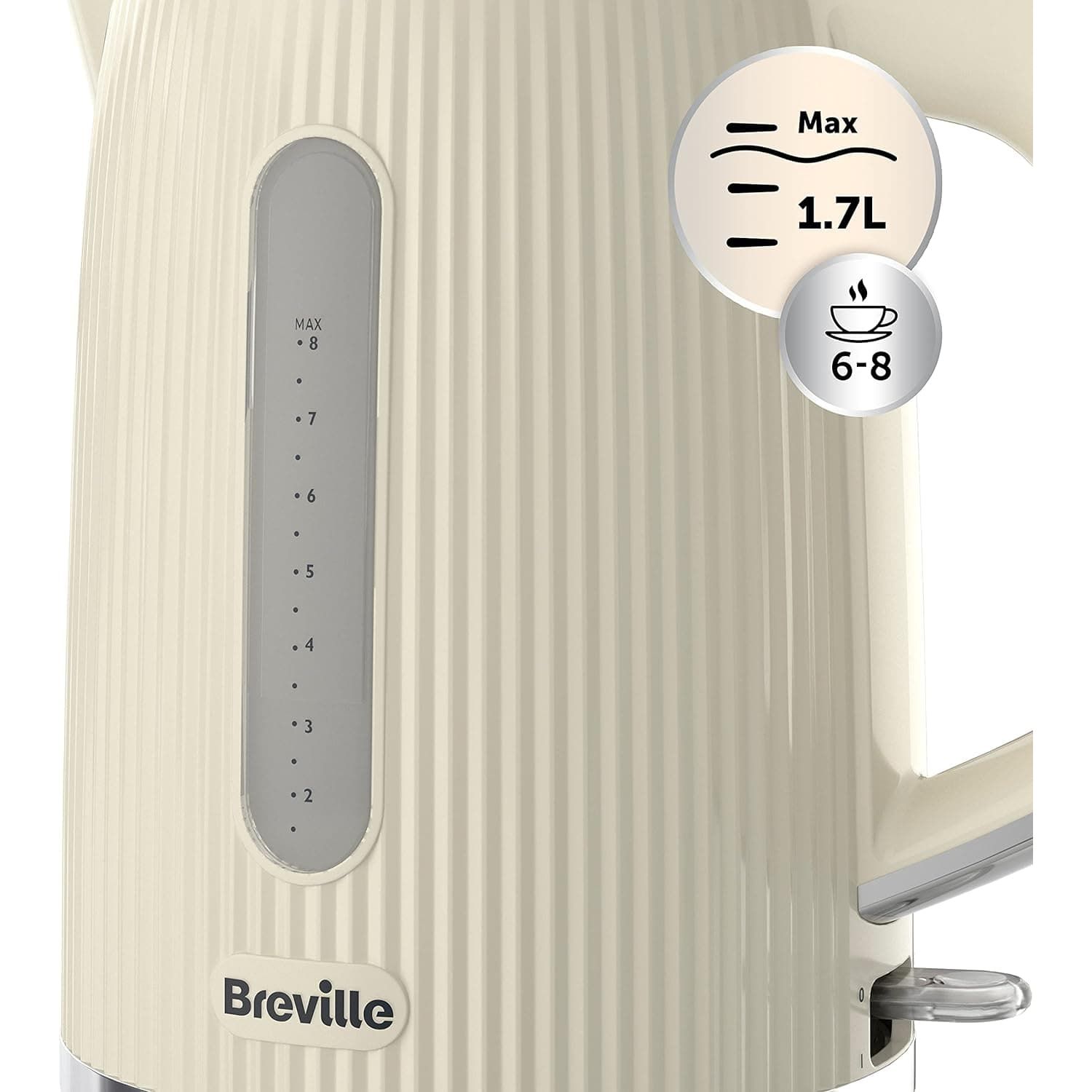 Buy BREVILLE,Breville Bold Vanilla Cream Electric Kettle | 1.7L | 3kW Fast Boil | Cream & Silver Chrome - Gadcet UK | UK | London | Scotland | Wales| Ireland | Near Me | Cheap | Pay In 3 | Electronics