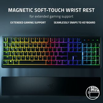 Buy Razer,Razer Ornata V2 - Gaming Keyboard with Mecha-Membrane Keys (Hybrid Mecha-Membrane Switch, Chroma RGB Backlight, Digital Volume Wheel, Ergonomic Wrist Rest) UK-Layout | Black - Gadcet.com | UK | London | Scotland | Wales| Ireland | Near Me | Cheap | Pay In 3 | gaming keyboard