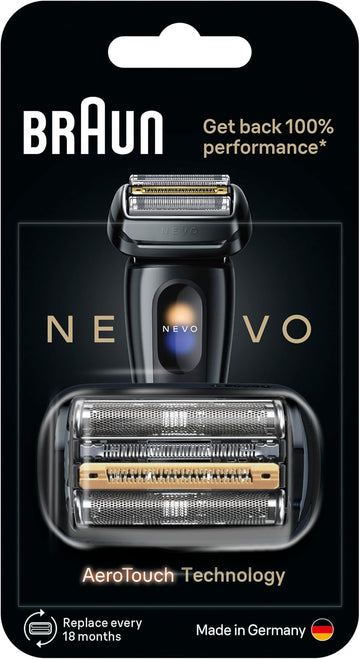 Braun NEVO Electric Shaver Original Replacement Head, Get Back 100% Performance, Compatible with NEVO Shavers, Black