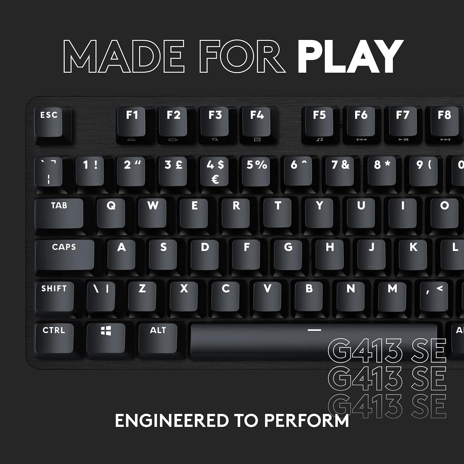 Buy Logitech,Logitech G413 SE Full-Size Mechanical Gaming Keyboard QWERTY UK English Layout - Black - Gadcet UK | UK | London | Scotland | Wales| Ireland | Near Me | Cheap | Pay In 3 | Keyboard & Mouse