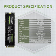 Buy Fikwot,Fikwot FN501 Pro NVMe SSD 1TB M.2 2280, PCIe Gen3 x4, Up to 3500MB/s, 3D TLC NAND, SLC Cache - Compatible with Laptops & Desktops - Gadcet UK | UK | London | Scotland | Wales| Near Me | Cheap | Pay In 3 | Hard Drives