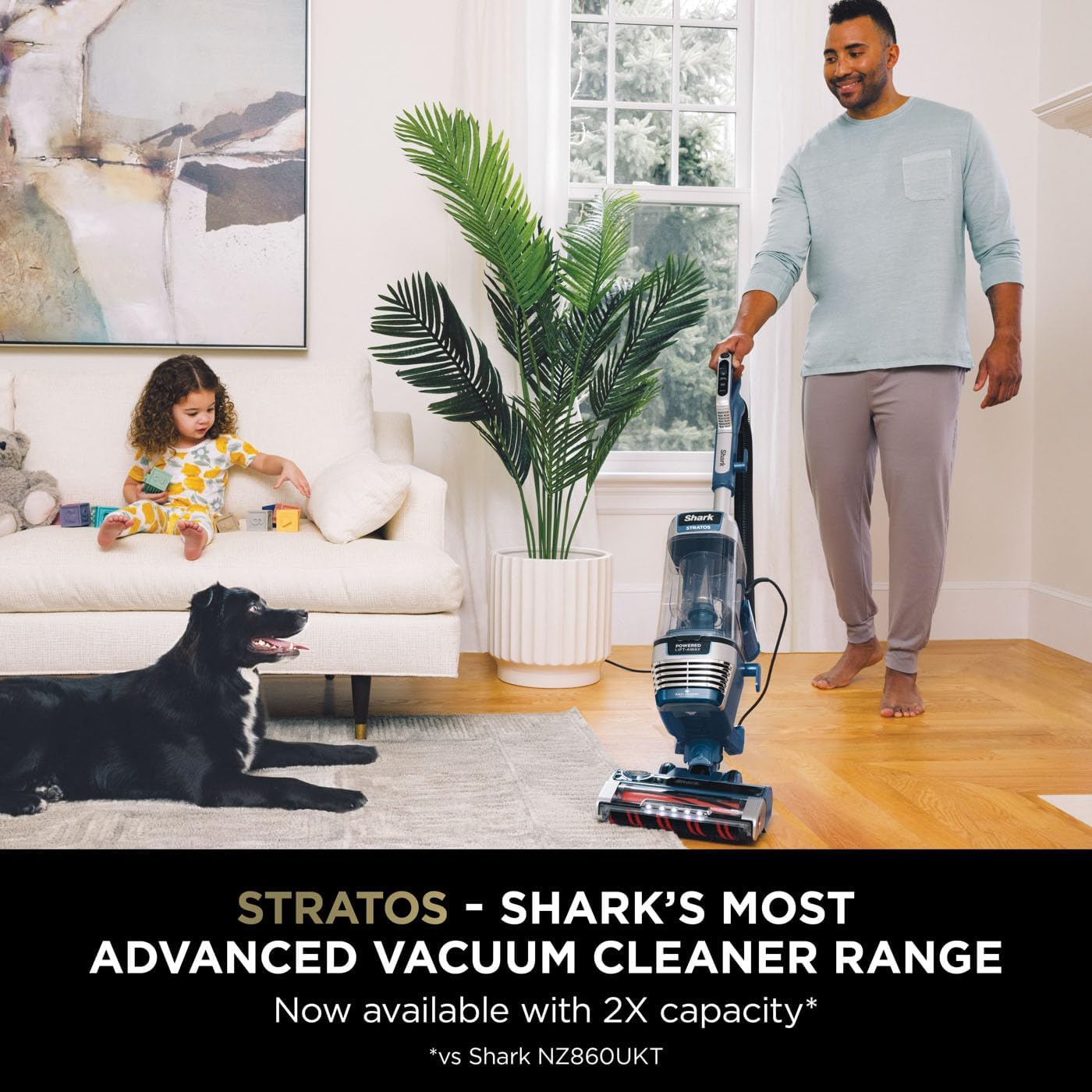 Buy Shark,Shark Stratos XL 2.6L Corded Upright Vacuum Cleaner - Anti Hair Wrap Plus, Anti-Odour, Pet, Crevice & Multi-Surface Tools, Portable, 800W, Navy Blue [AZ3000UKT] - Gadcet UK | UK | London | Scotland | Wales| Near Me | Cheap | Pay In 3 | Vaccum Cleaner