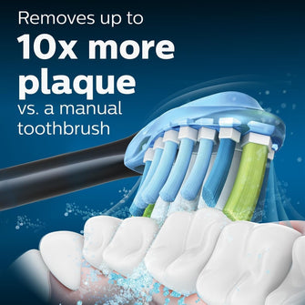 Buy Philips,Philips Sonicare Original C3 Premium Plaque Defence Standard Sonic Toothbrush Heads - 4 Pack in Black (Model HX9044/33) (Packing May Vary) - Gadcet UK | UK | London | Scotland | Wales| Near Me | Cheap | Pay In 3 | Toothbrush