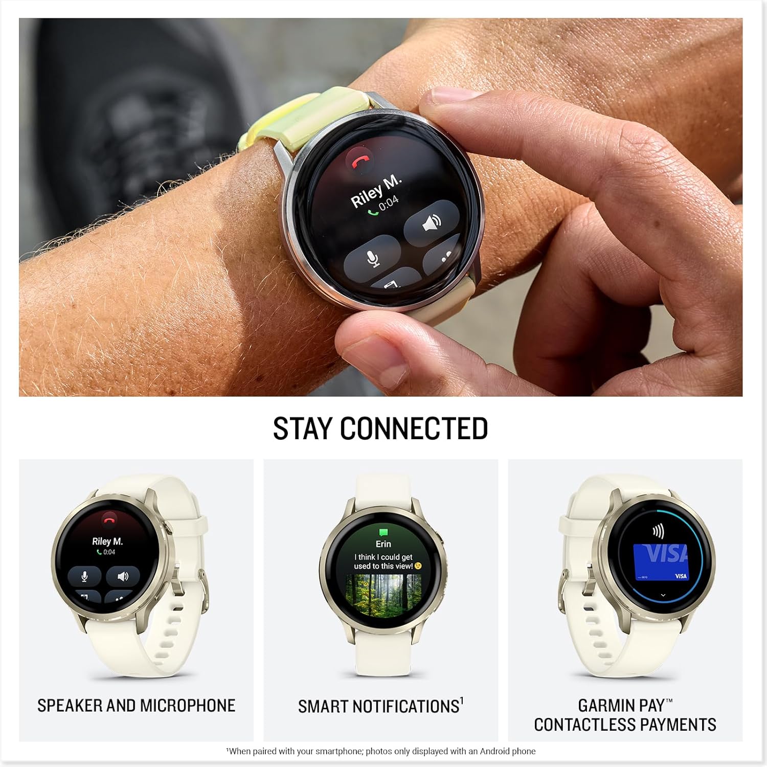 Garmin Venu 4 41mm GPS Smartwatch - Silver/Periwinkle