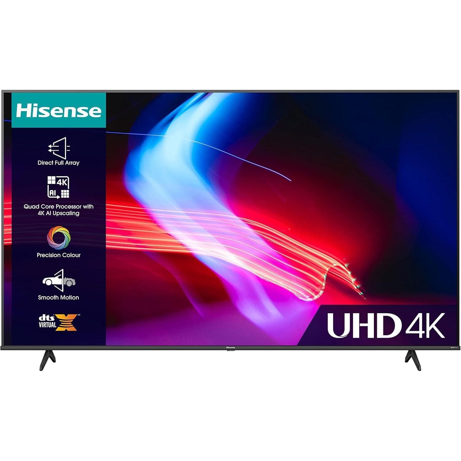 Buy HISENSE,Hisense 43 Inch VIDAA Smart TV 43A6KTUK - Dolby Vision, Pixel Tuning, Voice Remote, Share to TV, and Youtube, Freeview Play, Netflix and Disney (2023 New Model), Black - Gadcet UK | UK | London | Scotland | Wales| Near Me | Cheap | Pay In 3 | Television