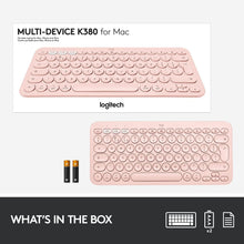 Buy Logitech,Logitech K380 Multi-Device Bluetooth Keyboard for Mac with Compact Slim Profile, Easy-Switch up to 3 Devices, Scissor Keys, 2 Year Battery, macOS/iOS/iPadOS, QWERTY UK English Layout - Rose - Gadcet  | UK | London | Scotland | Wales| Near Me | Cheap | Pay In 3 | Keyboard & Mouse