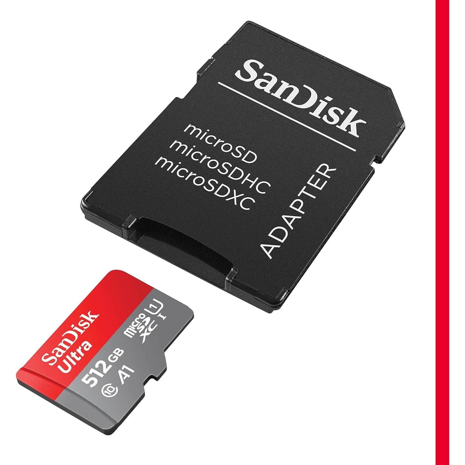 Buy Sandisk,SanDisk 512GB Ultra microSDXC card + SD adapter up to 150 MB/s with A1 App Performance UHS-I Class 10 U1 - Gadcet UK | UK | London | Scotland | Wales| Ireland | Near Me | Cheap | Pay In 3 | Flash Memory Cards