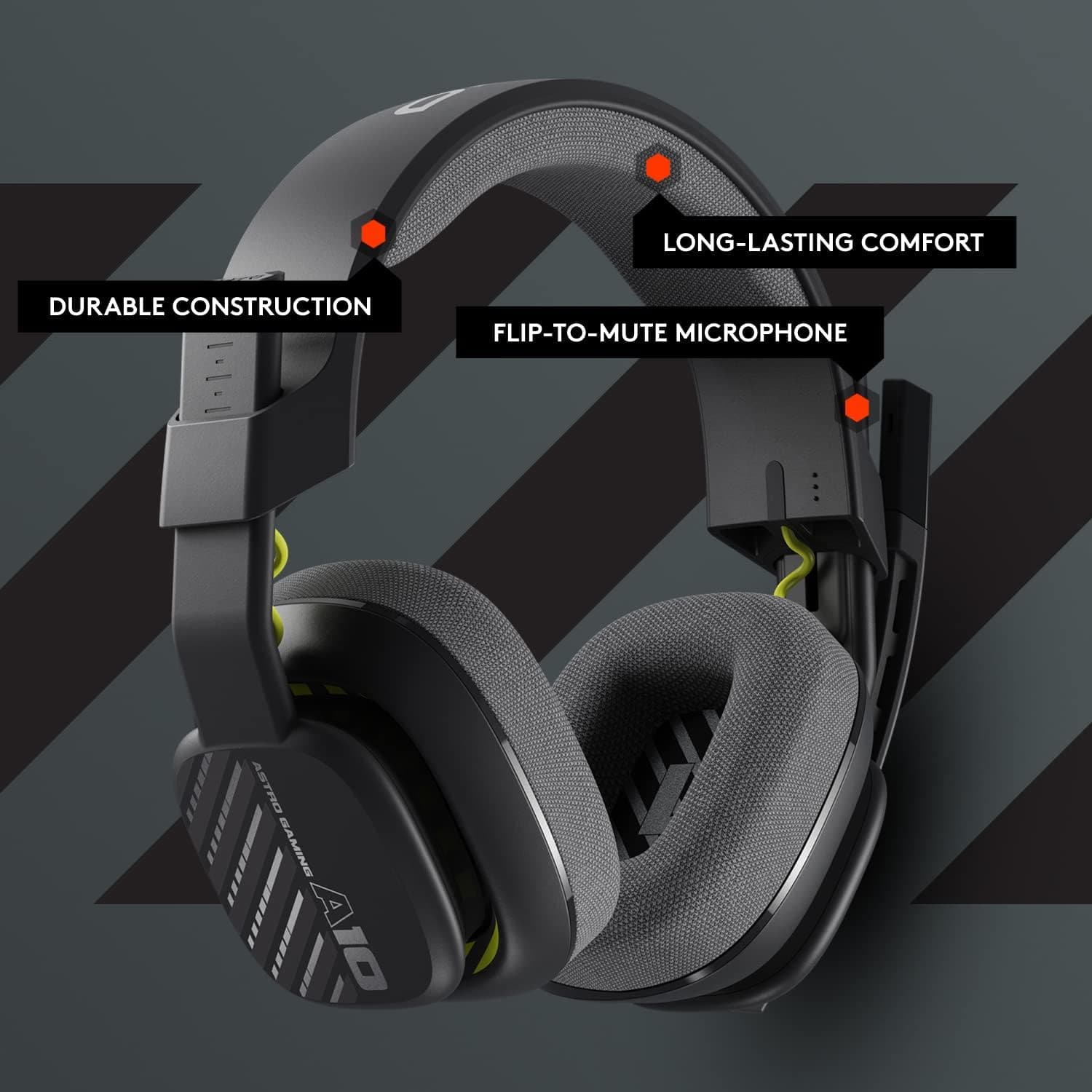 Buy ASTRO Gaming,ASTRO A10 Gaming Headset Gen 2 Wired Headset - Over-ear gaming headphones with flip-to-mute microphone, 32 mm drivers, compatible with PlayStation, PC - Black - Gadcet UK | UK | London | Scotland | Wales| Near Me | Cheap | Pay In 3 | Headphones & Headsets