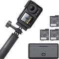 DJI Osmo Action 4 Adventure Combo – 4K/120fps Action Camera, 1/1.3" Sensor, 3 Batteries & 1.5m Extension Rod