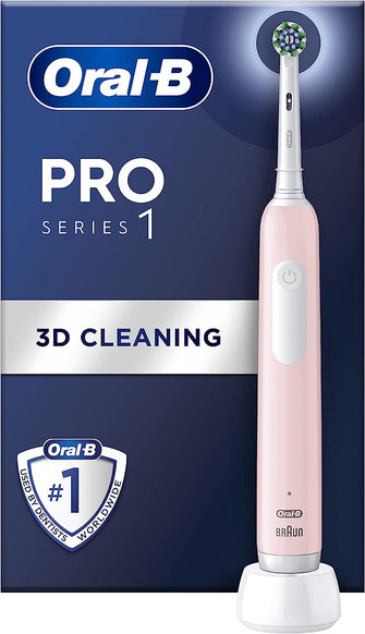 Buy Oral-B,Oral-B Pro 1 Electric Toothbrush With 3D Cleaning - 2 Pin UK Plug, Pink - Gadcet.com | UK | London | Scotland | Wales| Ireland | Near Me | Cheap | Pay In 3 | Health Care