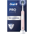 Oral-B Pro 1 Electric Toothbrushes For Adults With 3D Cleaning, Gifts For Women / Men, 1 Toothbrush Head, Gum Pressure Control, 2 Pin UK Plug, Pink - 1