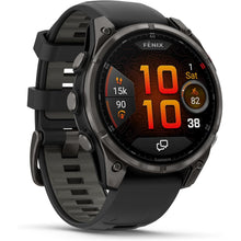 Buy GARMIN,GARMIN fēnix 8 Pro AMOLED Premium Multisport GPS Smartwatch – 47mm, Sapphire Lens, Carbon Gray DLC Titanium (Black/Pebble Gray Band), Built-in Speaker, Up to 27 Days Battery - Gadcet UK | UK | London | Scotland | Wales| Near Me | Cheap | Pay In 3 | Smart Watches