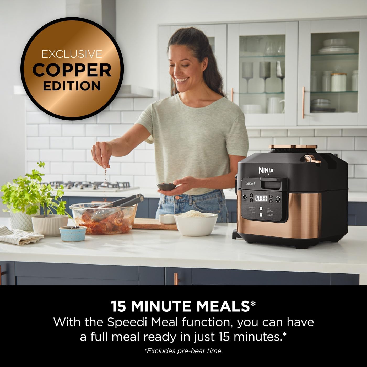 Buy Ninja,Ninja Speedi 10-in-1 Rapid Cooker & Air Fryer, 5.7L, Cooks 4 Portions in 15 Minutes, Copper Black (ON400UKCP) - Gadcet UK | UK | London | Scotland | Wales| Near Me | Cheap | Pay In 3 | Air Fryer & Grill