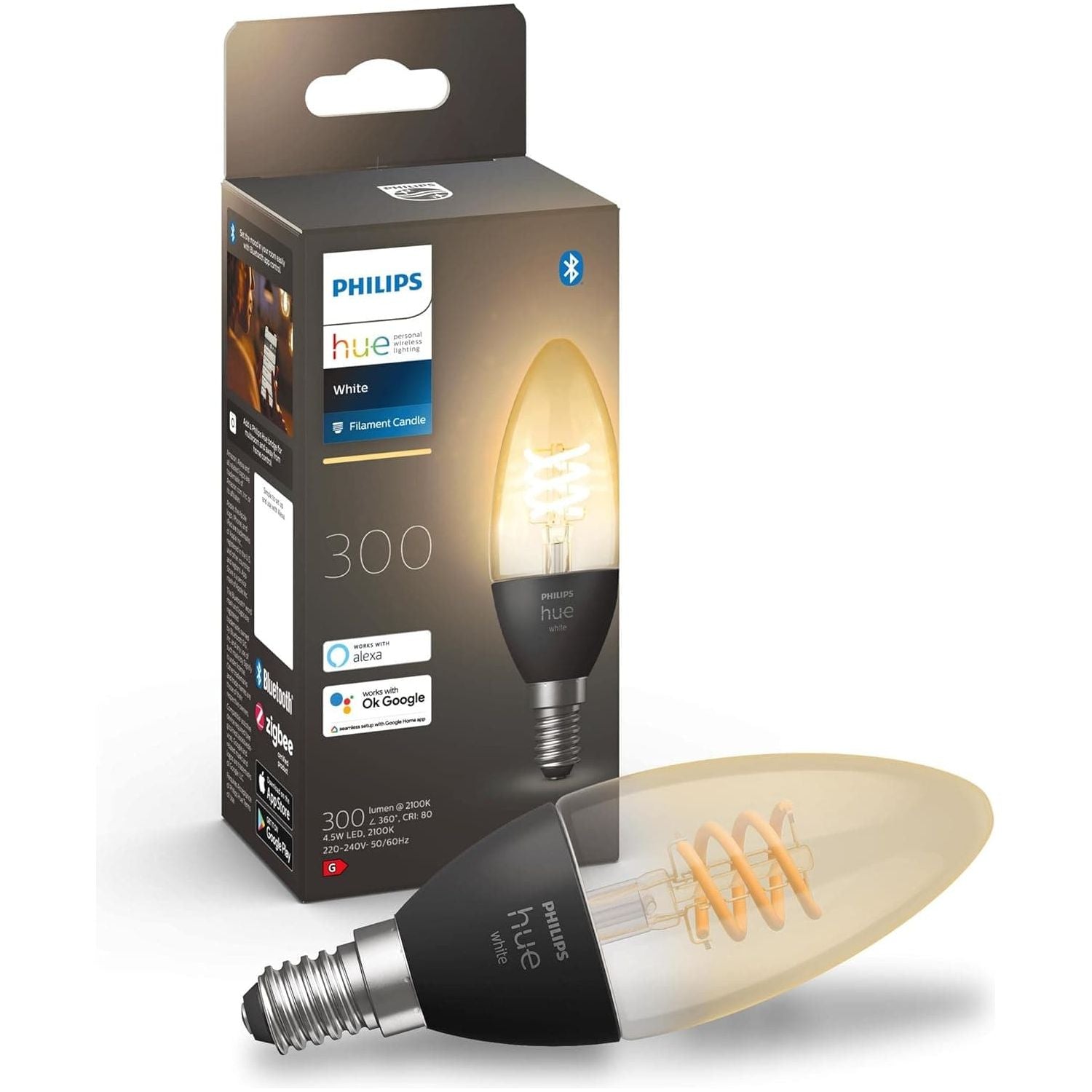 Buy Philips Hue,Philips Hue White Filament Single Smart LED Bulb [E14 Small Edison Screw]. Works with Alexa, Google Assistant and Apple Homekit - Gadcet UK | UK | London | Scotland | Wales| Near Me | Cheap | Pay In 3 | LED Light Bulbs