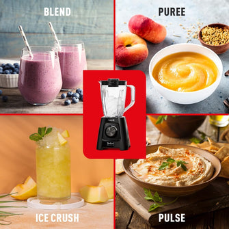 Tefal Blendforce II Blender – 600W, 2L Jug, Black (Model BL420840)