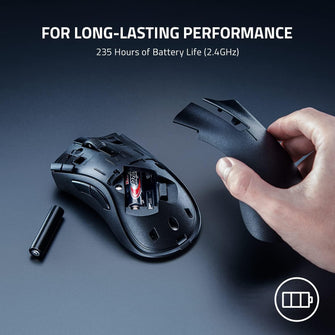 Buy RAZER,Razer DeathAdder V2 X HyperSpeed - Ergonomic Mouse for Wireless Gaming (235 Hours of Battery Life, HyperSpeed Wireless, 14K DPI Optical Sensor, Mechanical Switches Gen-2, 7 Programmable Buttons) Black - Gadcet UK | UK | London | Scotland | Wales| Near Me | Cheap | Pay In 3 | Keyboard & Mouse