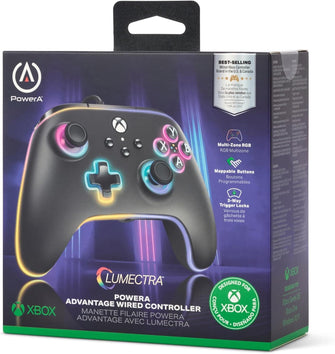 Buy PowerA,PowerA Advantage Wired Controller for Xbox Series X|S with Lumectra - Black, Gamepad, Wired Video Game Controller, Gaming Controller, works with Xbox One and Windows 10/11, Officially Licensed - Gadcet UK | UK | London | Scotland | Wales| Near Me | Cheap | Pay In 3 | Game Controllers