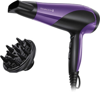 Buy Remington,Remington D3190 Ionic Conditioning Hair Dryer - Purple - Gadcet UK | UK | London | Scotland | Wales| Ireland | Near Me | Cheap | Pay In 3 | Hair Dryers