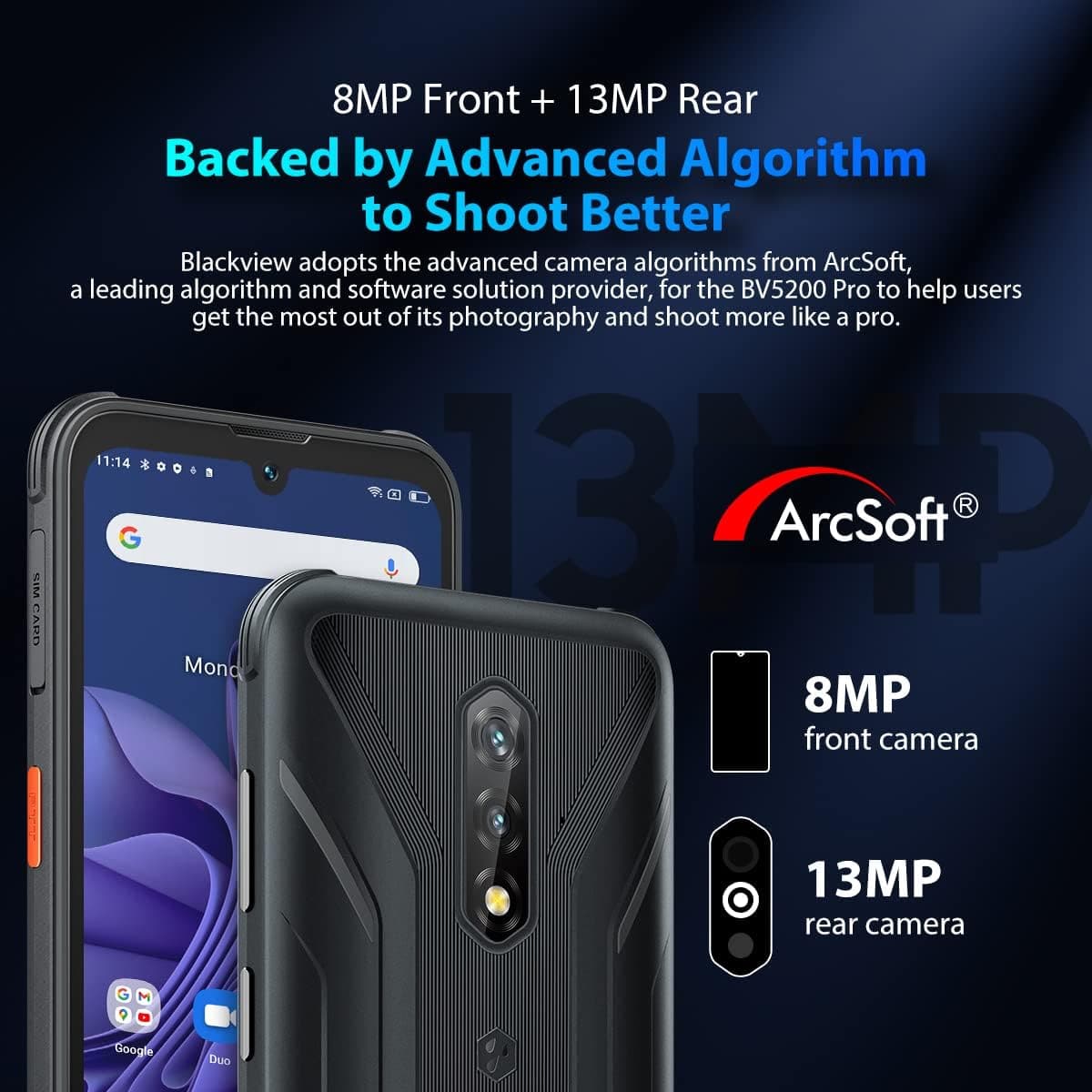 Buy Blackview,Blackview BV5200 Pro 4G 64GB Black 4GB RAM Dual Sim Rugged Phone - Black - Unlocked - Gadcet.com | UK | London | Scotland | Wales| Ireland | Near Me | Cheap | Pay In 3 | Mobile Phone