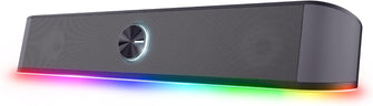 Buy Trust Gaming#,Trust Gaming GXT 1619 Rhox RGB Soundbar – 12W USB Powered PC Speakers with 3.5mm Jack, Plug & Play Stereo Audio for Desktop, Laptop, Computer – Black/Grey - Gadcet UK | UK | London | Scotland | Wales| Near Me | Cheap | Pay In 3 | Speaker