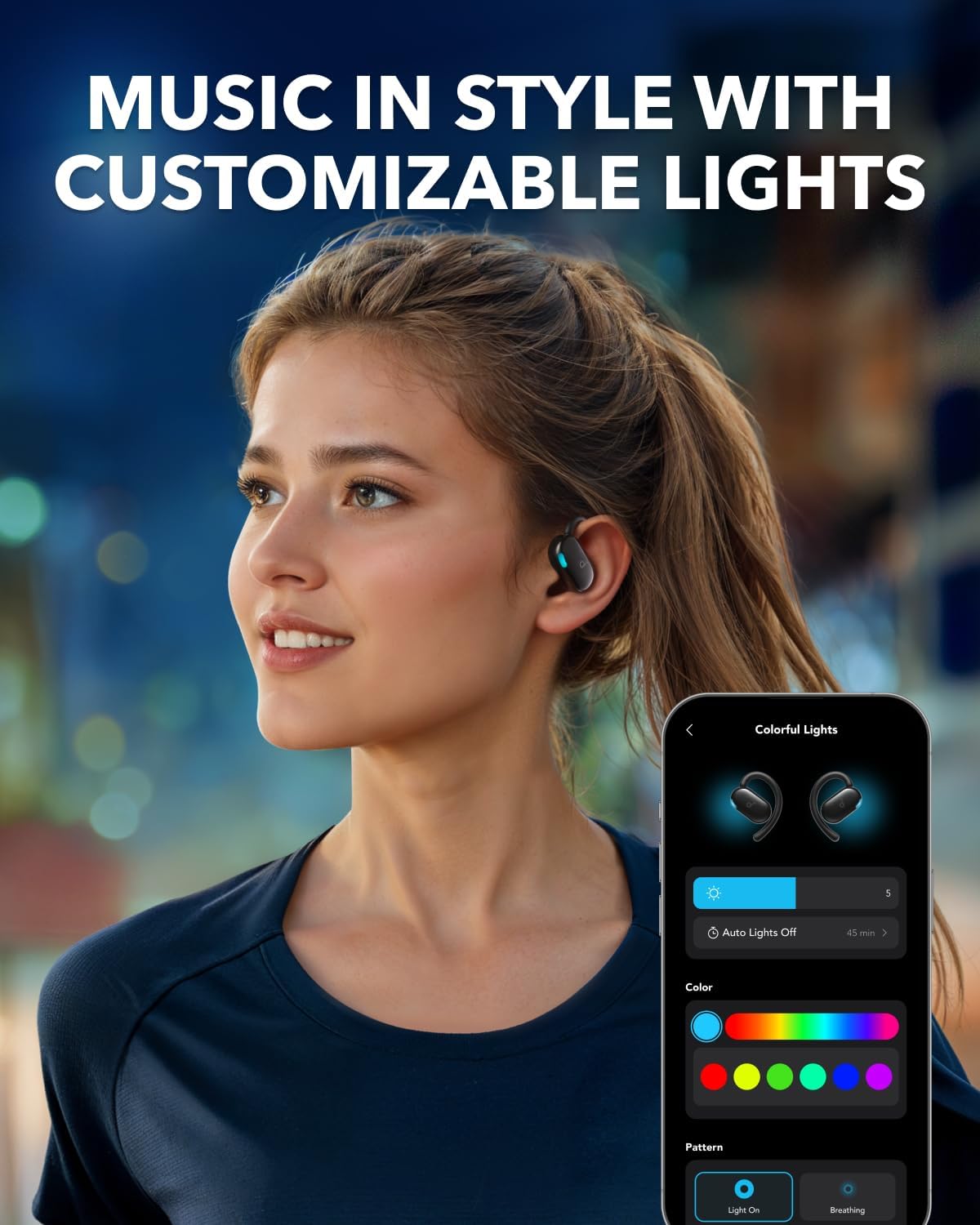 soundcore Anker V20i, Open-Ear Wireless Headphone, Adjustable Ear Hooks