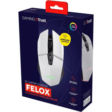 Buy Trust Gaming,Trust Gaming GXT 110W Felox Wireless Gaming Mouse – Rechargeable, 80H Playtime, 800-4800 DPI, RGB LED, 6 Buttons – White - Gadcet UK | UK | London | Scotland | Wales| Near Me | Cheap | Pay In 3 | Keyboard & Mouse