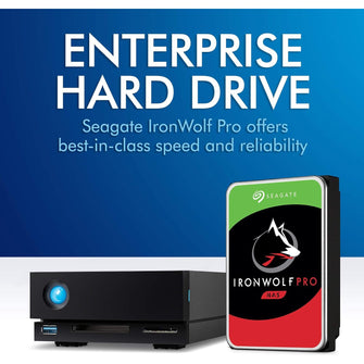 LaCie 1big Dock 10TB External Hard Drive – HDD Docking Station for PC, Mac, iPad & iPhone, Data Rescue Service (STHS10000800)