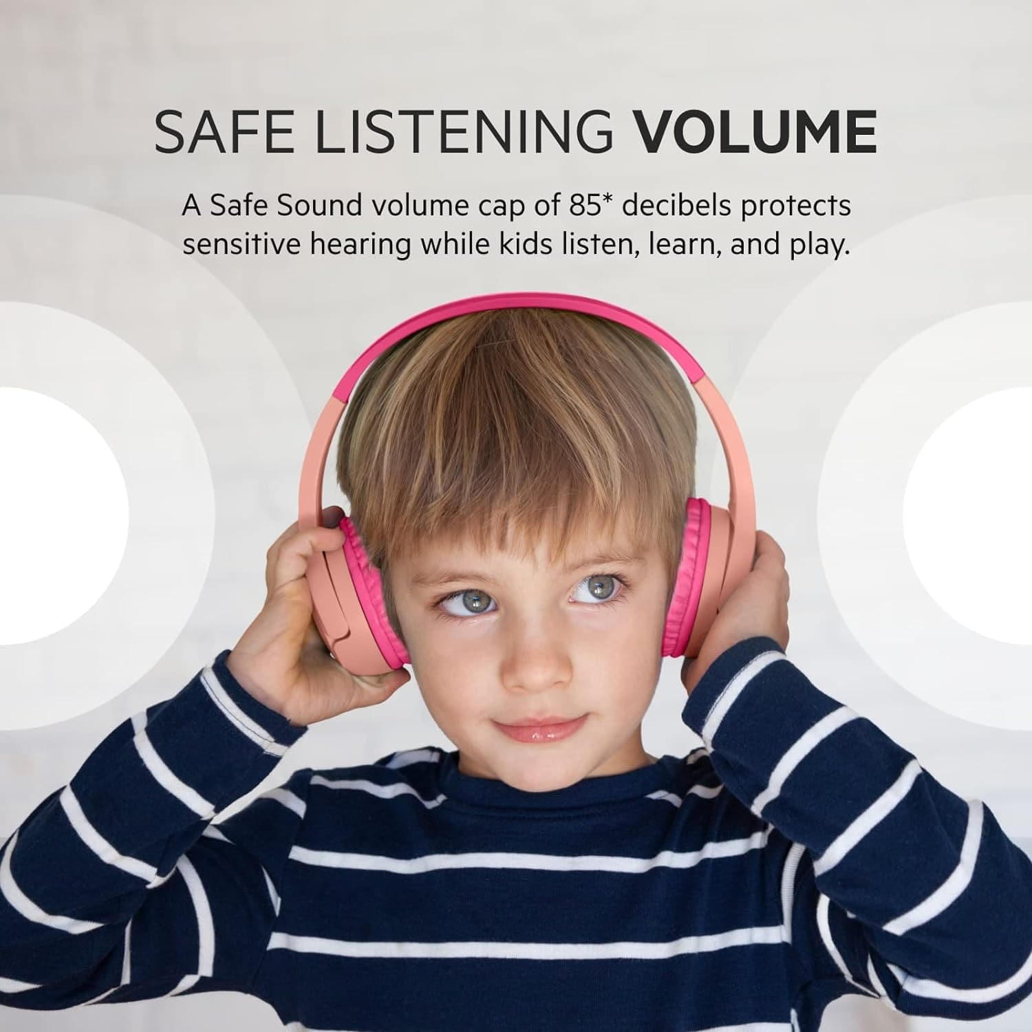 Buy Belkin,Belkin SoundForm Mini Kids Wireless Headphones with Built in Microphone, On Ear Headsets Girls and Boys For Online Learning, School, Travel Compatible with iPhones, iPads, Galaxy and more - Pink - Gadcet UK | UK | London | Scotland | Wales| Near Me | Cheap | Pay In 3 | Headphones & Headsets