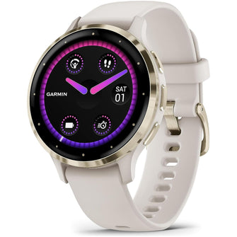 Buy Garmin,Garmin Venu 3S AMOLED GPS smaller sized Smartwatch with All-day Health Monitoring and Voice Functionality, Soft gold stainless steel bezel with ivory case and silicone band - Gadcet UK | UK | London | Scotland | Wales| Ireland | Near Me | Cheap | Pay In 3 | Watches
