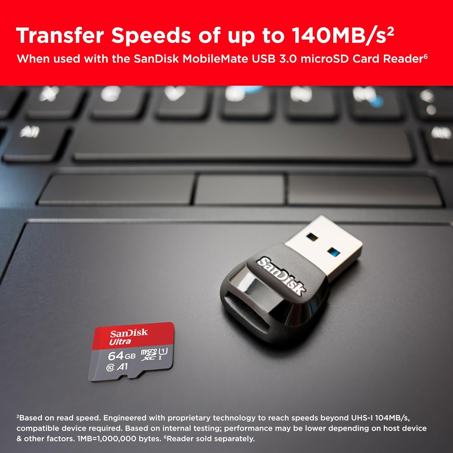 Buy SanDisk,SanDisk Ultra microSD Cards + SD Adapter 64GB (2‑Pack) – Android Smartphones & Tablets, Up to 140 MB/s, A1 App Performance, UHS‑I Class 10 U1 - Gadcet UK | UK | London | Scotland | Wales| Near Me | Cheap | Pay In 3 | Data Storage & External Drives