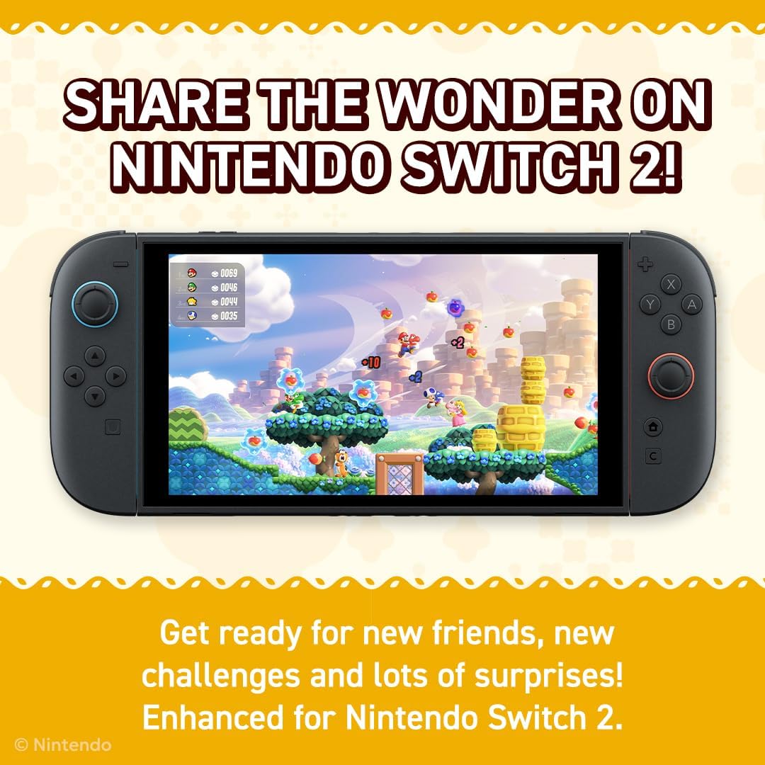 Buy Nintendo Game,Super Mario Bros. Wonder – Nintendo Switch 2 Edition - Gadcet UK | UK | London | Scotland | Wales| Near Me | Cheap | Pay In 3 | Video Game Software