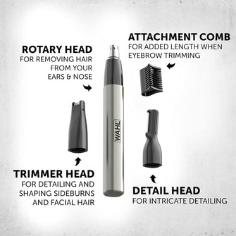 Buy Wahl,Wahl Micro Finisher 3-in-1 Nose, Ear & Eyebrow Trimmer – Lithium Battery Powered, Washable Heads, Painless Grooming for Men & Women, Gift Idea - Gadcet UK | UK | London | Scotland | Wales| Near Me | Cheap | Pay In 3 | Trimmers