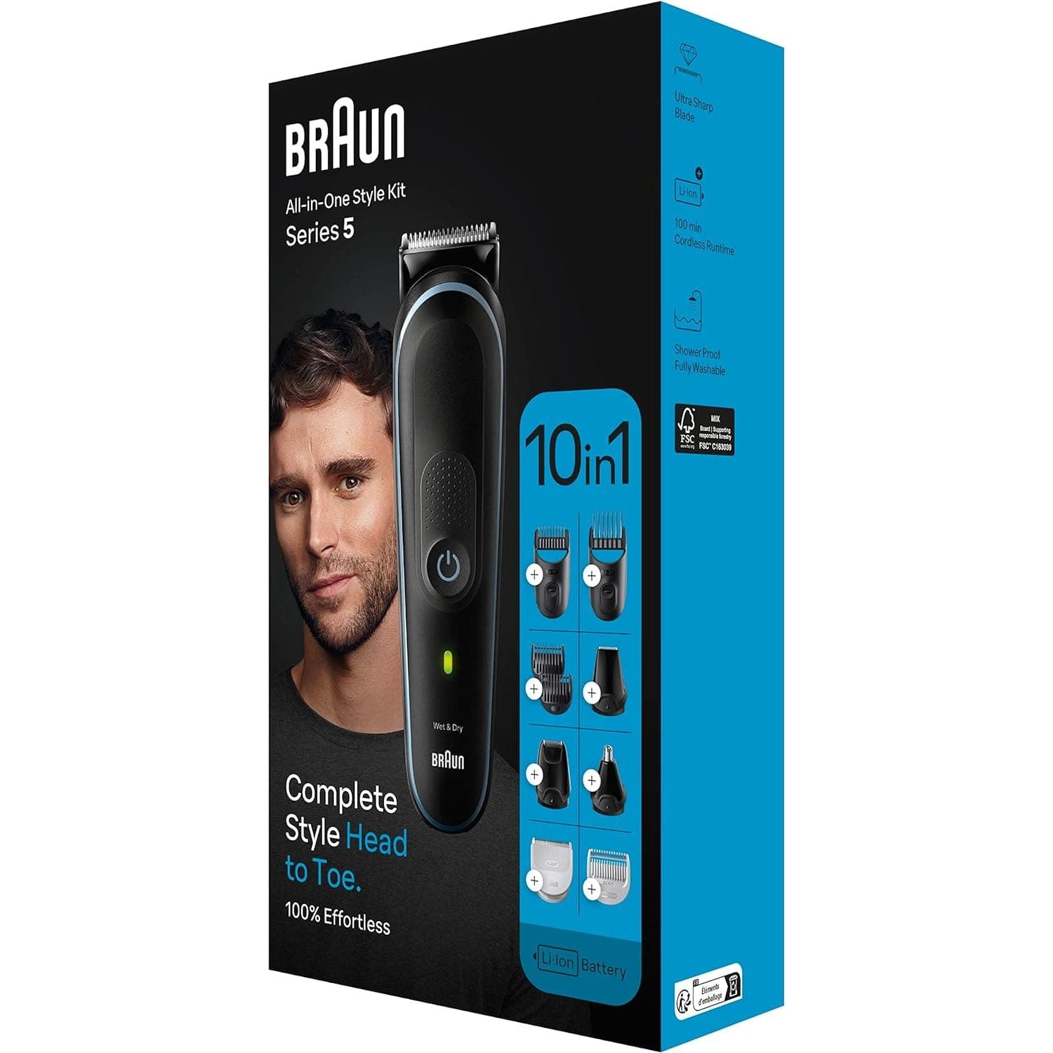 Buy Braun,Braun 10-in-1 All-in-One Style Kit Series 5, Male Grooming Kit With Beard Trimmer, Hair Clippers, Nose and Ear& Precision Trimmer, Gifts for Men, UK 2 Pin Plug, MGK5445, Black - Gadcet UK | UK | London | Scotland | Wales| Near Me | Cheap | Pay In 3 | Shaving & Grooming Accessories