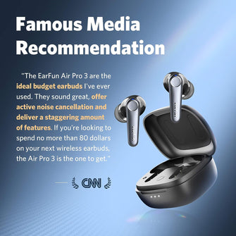 Buy EarFun,EarFun Air Pro 3 Wireless Earbuds, Hybrid Active Noise Cancelling, aptX Adaptive Sound, Bluetooth 5.3, 45-Hour Playtime - Gadcet UK | UK | London | Scotland | Wales| Near Me | Cheap | Pay In 3 | In-Ear Headphones