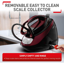 Buy TEFAL,Tefal Pro Express Protect Steam Generator Iron – 1.8L, 7.5 Bar, 140g/min Continuous Steam, 560g/min Boost, 2600W, Removable Scale Collector – Burgundy & Black (GV9230) - Gadcet UK | UK | London | Scotland | Wales| Near Me | Cheap | Pay In 3 | Irons