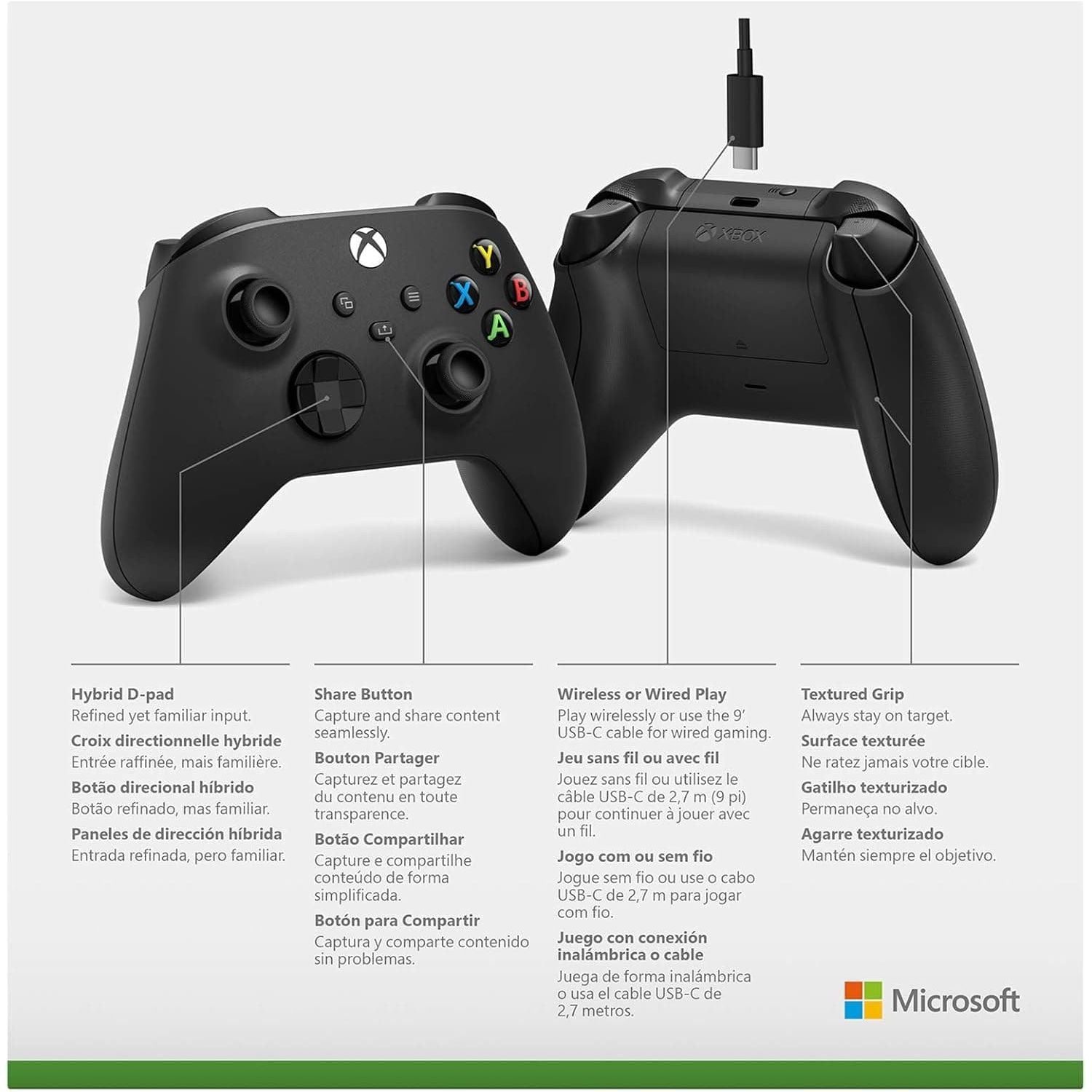 Buy Xbox One,Xbox Wireless Controller with USB-C Cable - Xbox Series X/S - Gadcet UK | UK | London | Scotland | Wales| Near Me | Cheap | Pay In 3 | Game Controllers