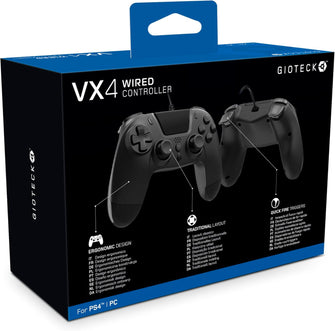Buy Gioteck,Gioteck VX4 Wired Controller - PlayStation 4 - Gadcet UK | UK | London | Scotland | Wales| Near Me | Cheap | Pay In 3 | Game Controllers