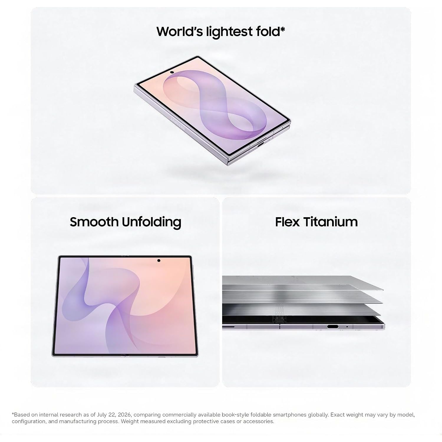 Samsung Galaxy Z Fold8 5G Smartphone 512GB Storage 12GB RAM Cream Unlocked