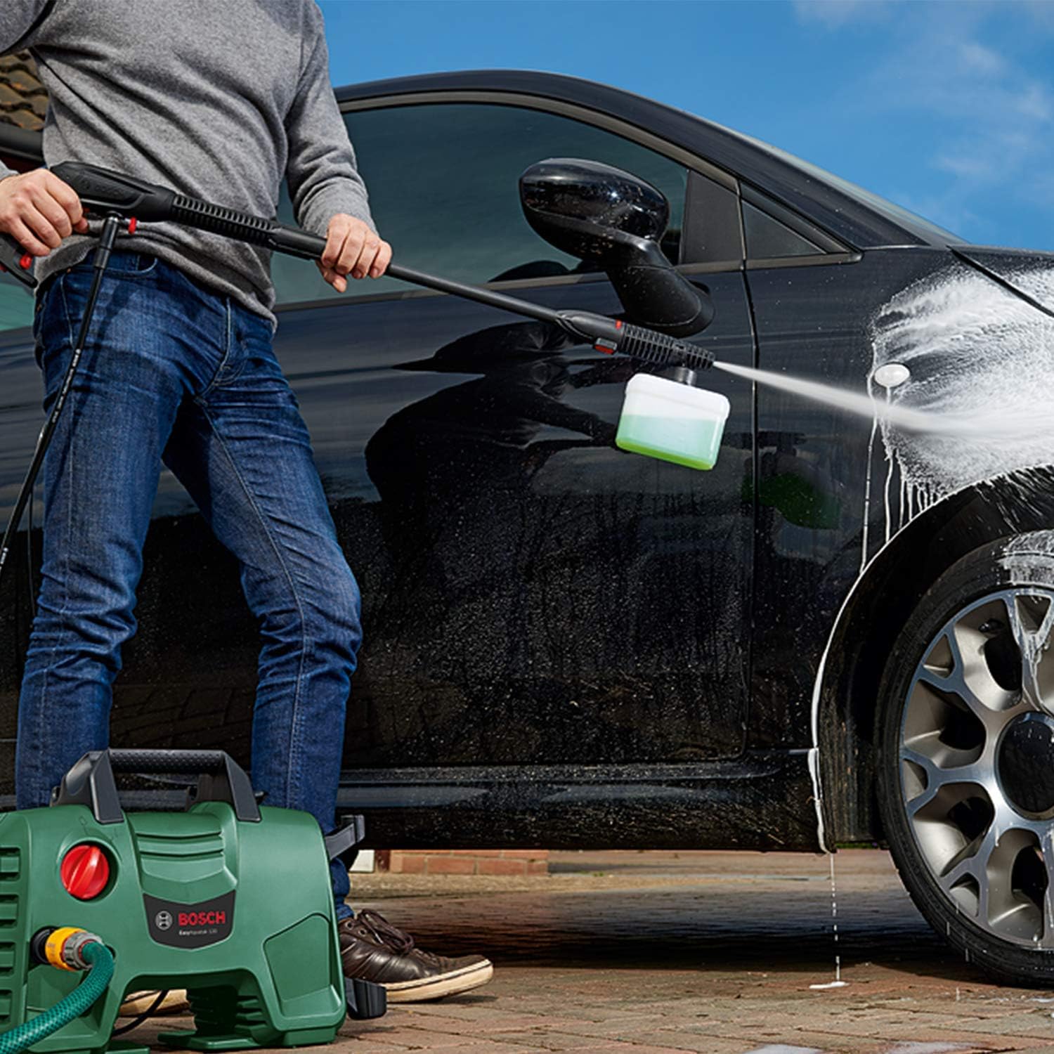 Buy Bosch,Bosch EasyAquatak 120 High Pressure Washer, 1500W, Home and Car Kit, 350L/h Flow Rate, Green (In Cardboard Box) - Gadcet UK | UK | London | Scotland | Wales| Near Me | Cheap | Pay In 3 | Pressure Washers