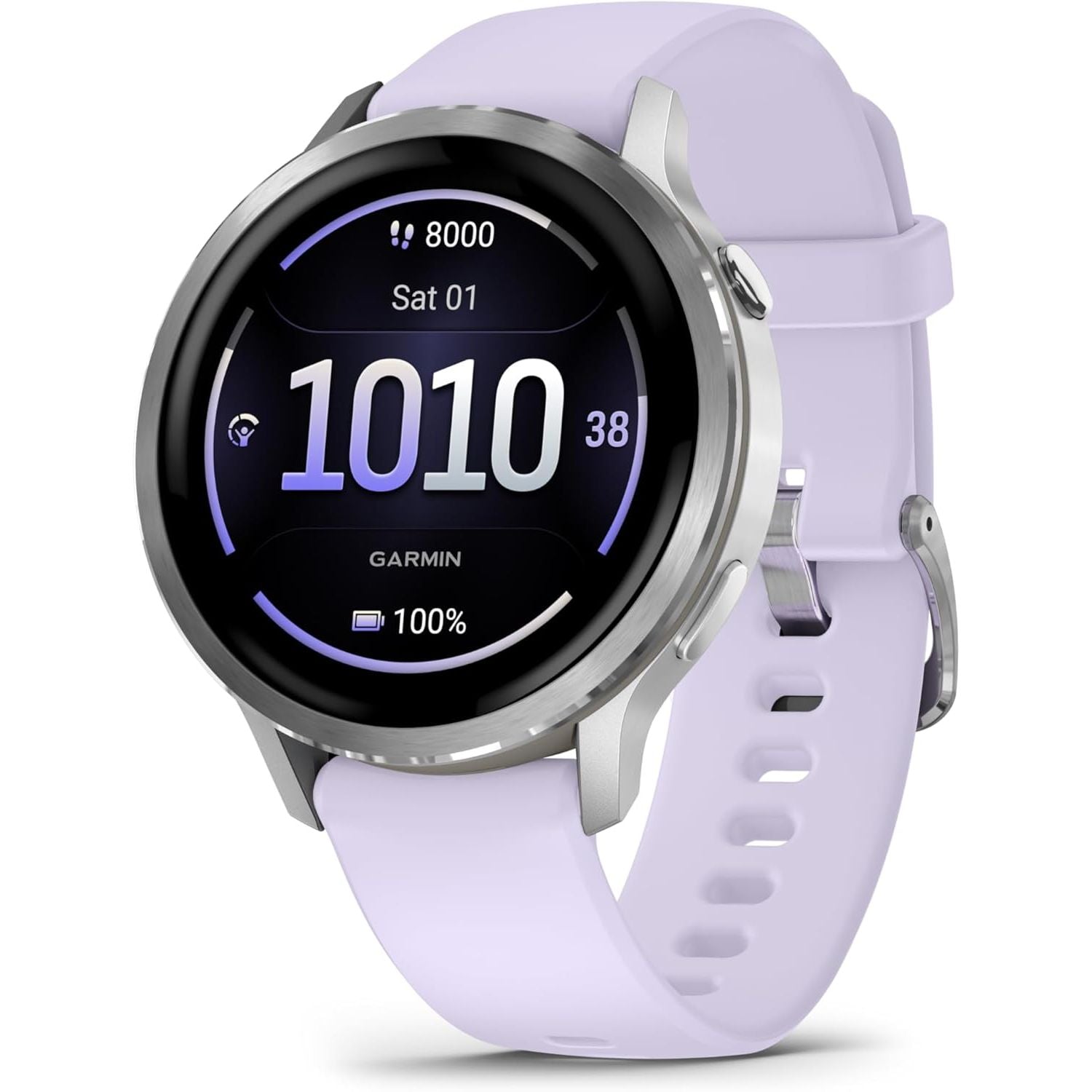 Garmin Venu 4 41mm GPS Smartwatch - Silver/Periwinkle