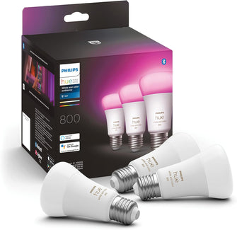 Buy Philips Hue,Philips Hue White and Colour Ambiance E27 Smart Bulb - 3 Pack - Gadcet UK | UK | London | Scotland | Wales| Near Me | Cheap | Pay In 3 | LED Light Bulbs