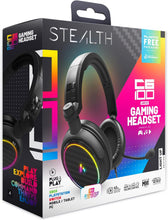 STEALTH C6-100 LED Light-Up Gaming Headset – Multi-Format Wired Headset for PS5, PS4, Xbox, Nintendo Switch, PC & Mobile, 40mm Drivers, Flexible Mic