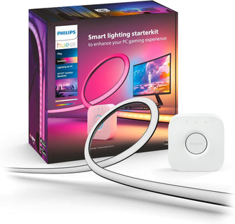 Buy Philips Hue,Philips Hue Play Gradient PC Lightstrip Starter Kit Including Hue Bridge [For 24-27 Inch Screens] LED Smart Lighting. Sync For Entertainment, Gaming And Media - Gadcet UK | UK | London | Scotland | Wales| Ireland | Near Me | Cheap | Pay In 3 | Lighting Accessories