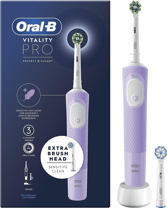 Buy Oral-B,Oral-B Vitality Pro Electric Toothbrush - Purple - Gadcet.com | UK | London | Scotland | Wales| Ireland | Near Me | Cheap | Pay In 3 | Health & Beauty