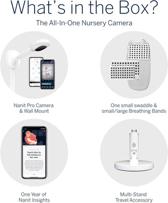 Buy Nanit,Nanit Pro Complete Baby Monitoring System Bundle – Includes 1080p Over The Cot Camera, Travel Multi-Stand, Breathing Wear Band - Tracks Newborn Sleep and Breathing Motion Sensor-Free - Night Vision - Gadcet UK | UK | London | Scotland | Wales| Near Me | Cheap | Pay In 3 | Baby Monitors