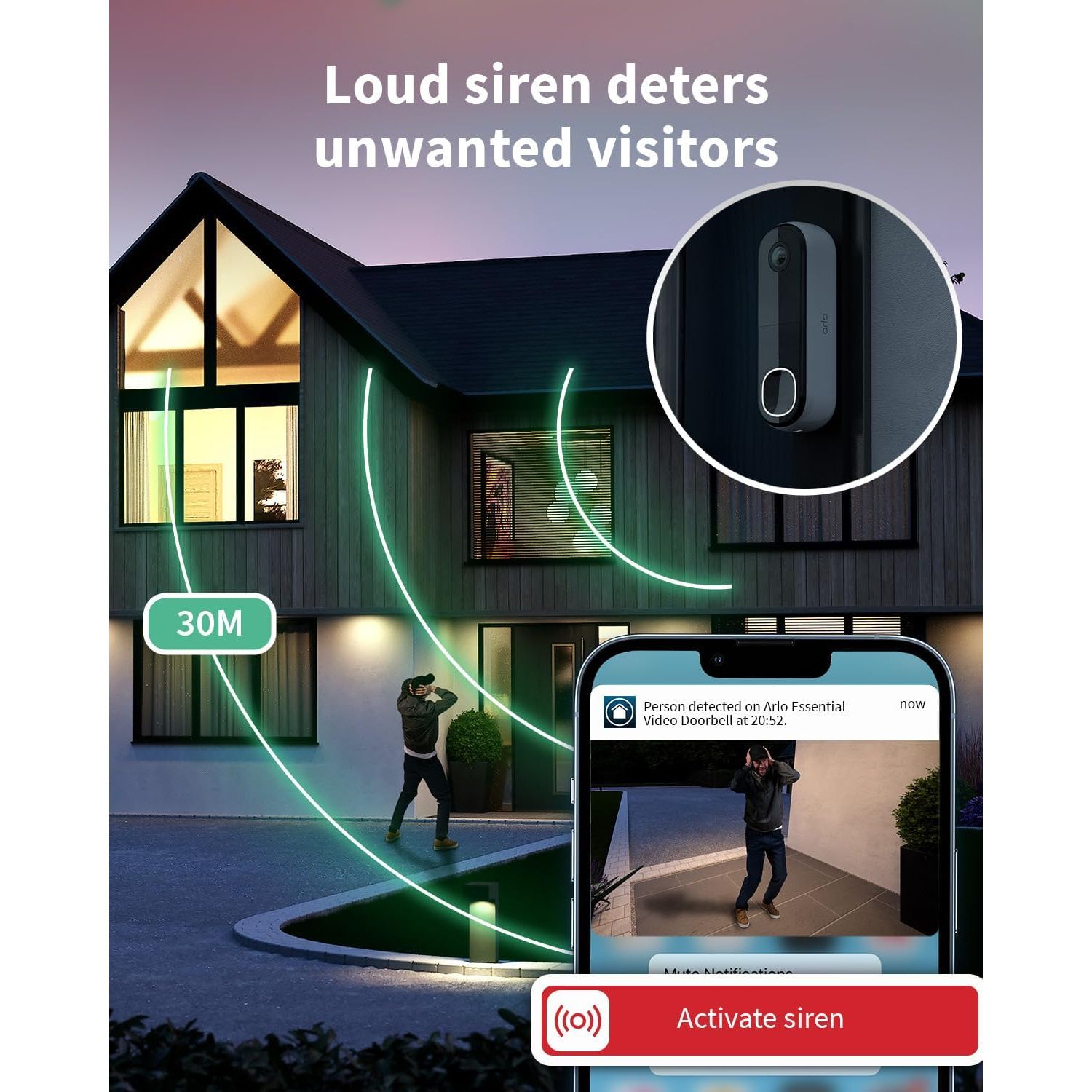 Buy Arlo,Arlo 2K Wireless Video Doorbell Camera – Outdoor Wi-Fi, Battery Powered (White) - Gadcet UK | UK | London | Scotland | Wales| Near Me | Cheap | Pay In 3 | Surveillance Cameras