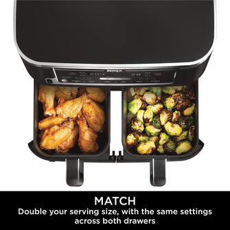 Buy Ninja,Ninja Foodi MAX Dual Zone Air Fryer Smart Cook System, 9.5L - Black - Gadcet UK | UK | London | Scotland | Wales| Near Me | Cheap | Pay In 3 | AIR FRYER / GRILL