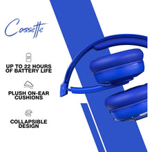 Buy Skullcandy,Skullcandy Cassette On-Ear Wireless Headphones, 22 Hr Battery, Microphone, Works with iPhone Android and Bluetooth Devices - Blue - Gadcet UK | UK | London | Scotland | Wales| Ireland | Near Me | Cheap | Pay In 3 | Headphones & Headsets