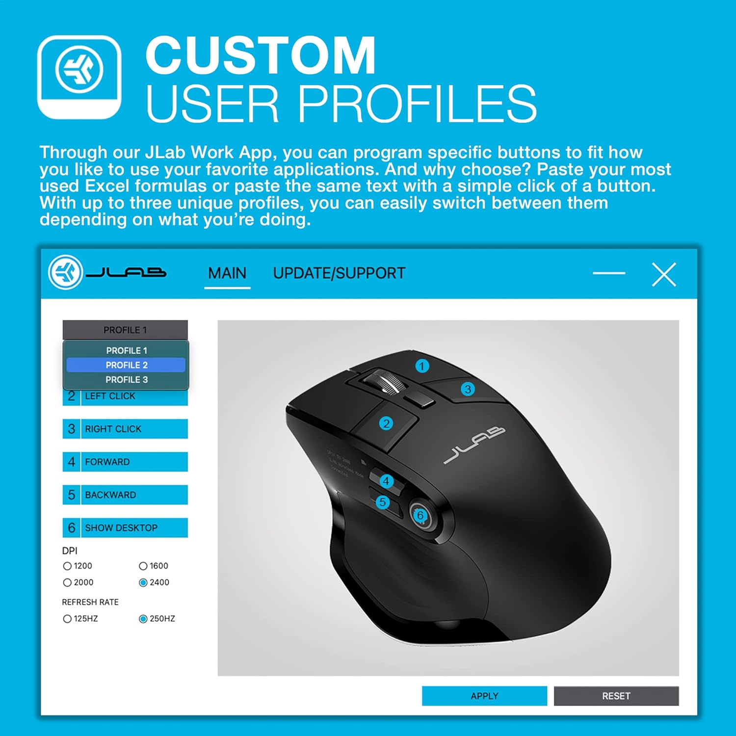Buy Gadcet UK,JLab Epic Bluetooth Mouse – Rechargeable Wireless Mouse with OLED Display (Tri-Mode: BT 5.2/5.2/2.4 GHz) – Multi-Device, Silent, for Laptop, PC, Mac, iPad & Tablet - Gadcet UK | UK | London | Scotland | Wales| Near Me | Cheap | Pay In 3 | Mice & Trackballs
